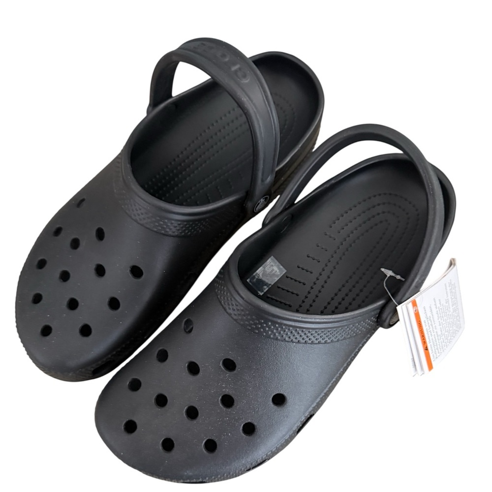 CROCS Classic Black Slip-On Clogs